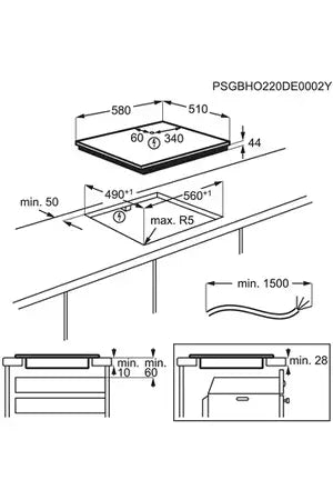 Plaque induction Electrolux EIS62453IZ SaphirMatt