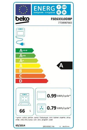 Cuisinière mixte Beko FSE63310DBP