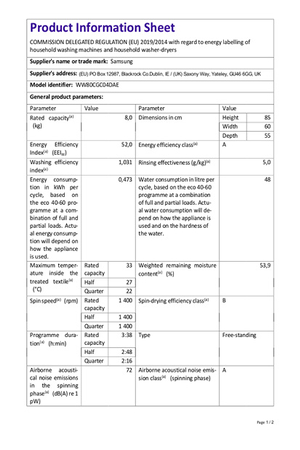 Lave-linge hublot SAMSUNG WW80CGC04DAE