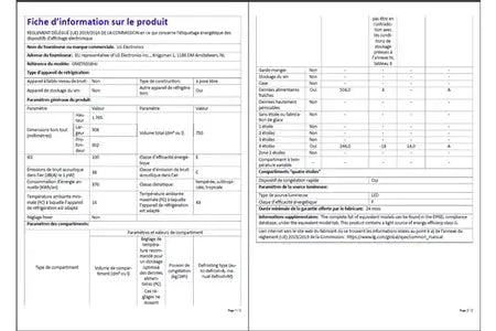 Réfrigérateur multi-portes Lg GMZ765SBHJ - Instaview Miroir