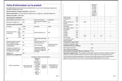 Réfrigérateur multi-portes Lg GMZ765SBHJ - Instaview Miroir