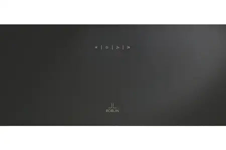 Hotte décorative murale Roblin Hotte inclinée MOLIERE 800 VERRE NOIR