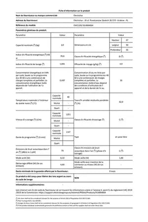 Lave-linge hublot Electrolux EWC1352