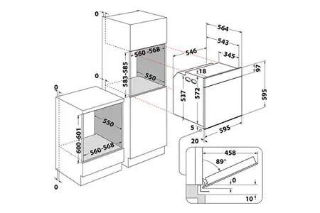 Four encastrable Whirlpool AKZ96490NB