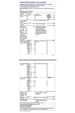 Lave-linge hublot AMICA AWBI814IBW - ENCASTRABLE 60 CM