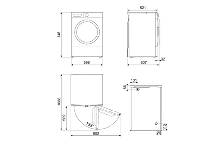 Sèche-linge SMEG DNP82SEIN