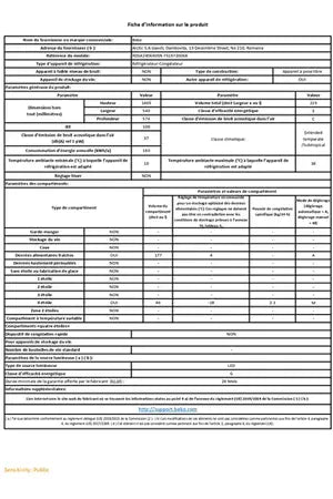 Réfrigérateur congélateur en haut Beko RDSA240K40SN