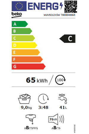 Lave-linge hublot BEKO WUV9212XSW