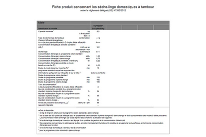 Sèche-linge MIELE TCF 760 WP - A+++ ET DRYCARE 40