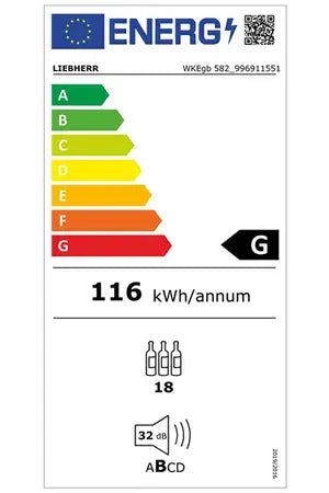 Cave de vieillissement Liebherr WKEGB 582-26
