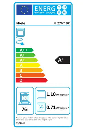 Four encastrable Miele H 2767 BP